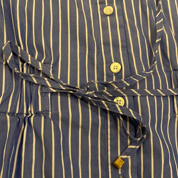 J. McLaughlin Emerson Stripe Shirt Dress Blue Size XS - Picture 4 of 11